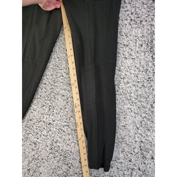 VINCE REVOLVE Patchwork Cargo Pants Womens SZ 4 Black Zip Pockets Neutral Office - Picture 7 of 11
